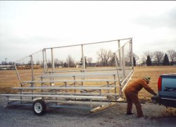 5 Row x 15' Transportable - Standard- Seats 50