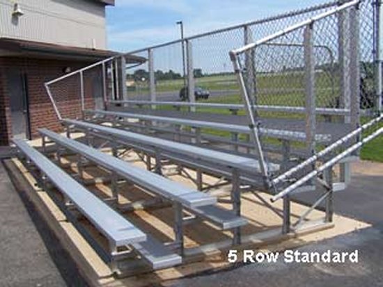 5 Row x 27' Standard Bleacher  seats 90